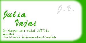 julia vajai business card